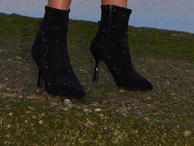 Black 2025 winter heels